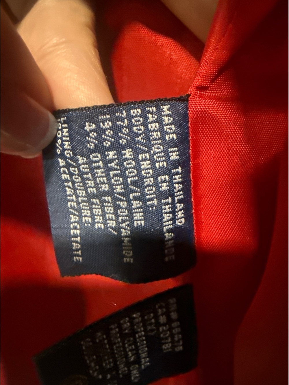 Vintage Tommy Hilfiger Women's Wool Blend Navy Blue "Schoolboy" Club Blazer, 4 - Picture 6 of 8